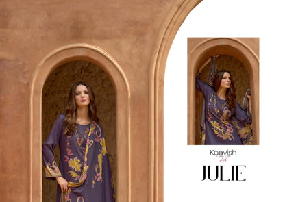 Julie Kilory Kaavish Viscose Pashmina Suits Wholesale Price