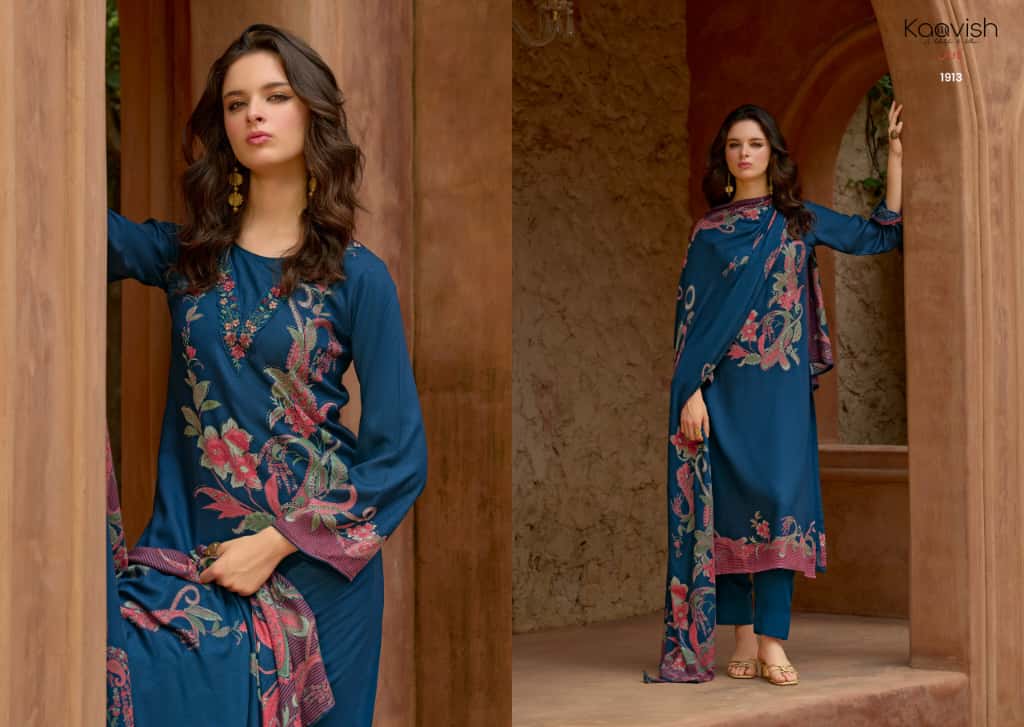 Julie Kilory Kaavish Viscose Pashmina Suits Wholesale Price