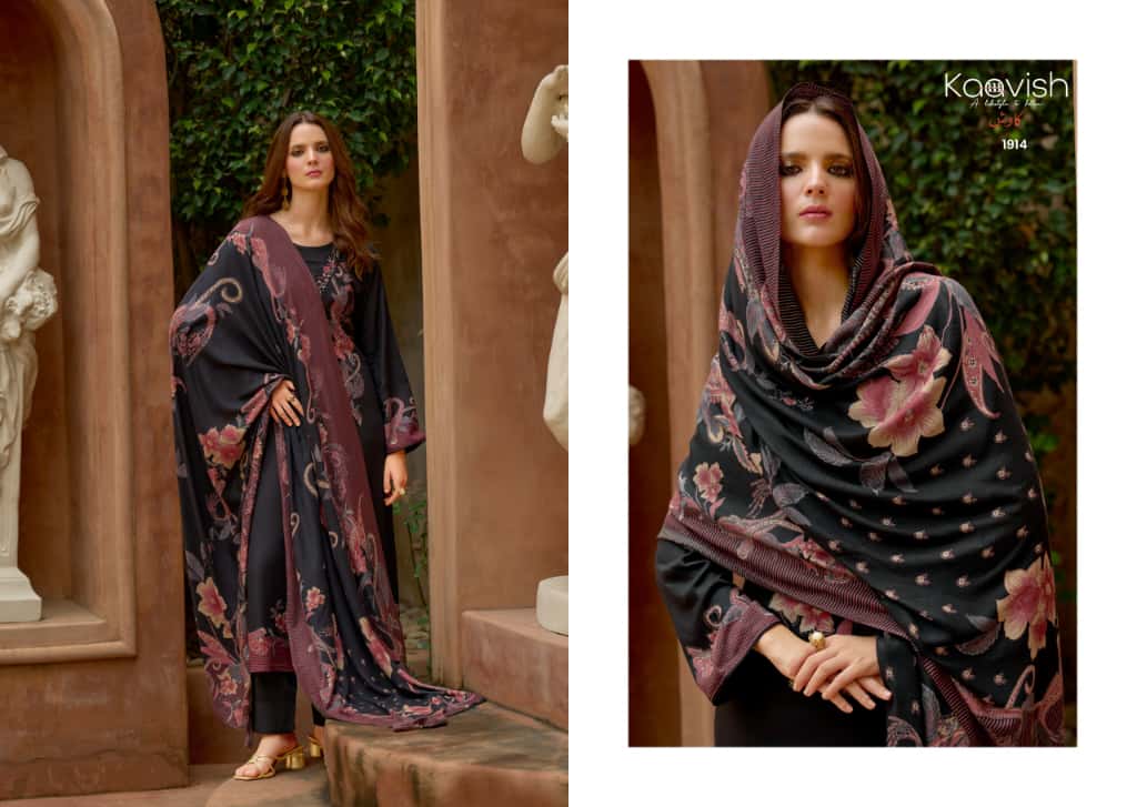 Julie Kilory Kaavish Viscose Pashmina Suits Wholesale Price