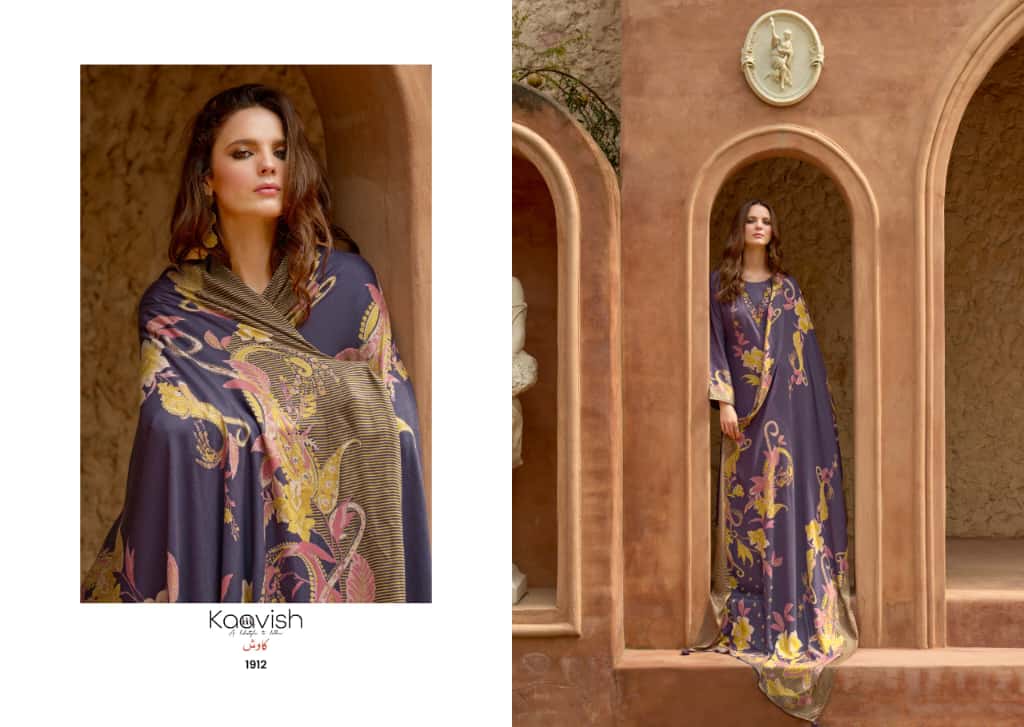 Julie Kilory Kaavish Viscose Pashmina Suits Wholesale Price