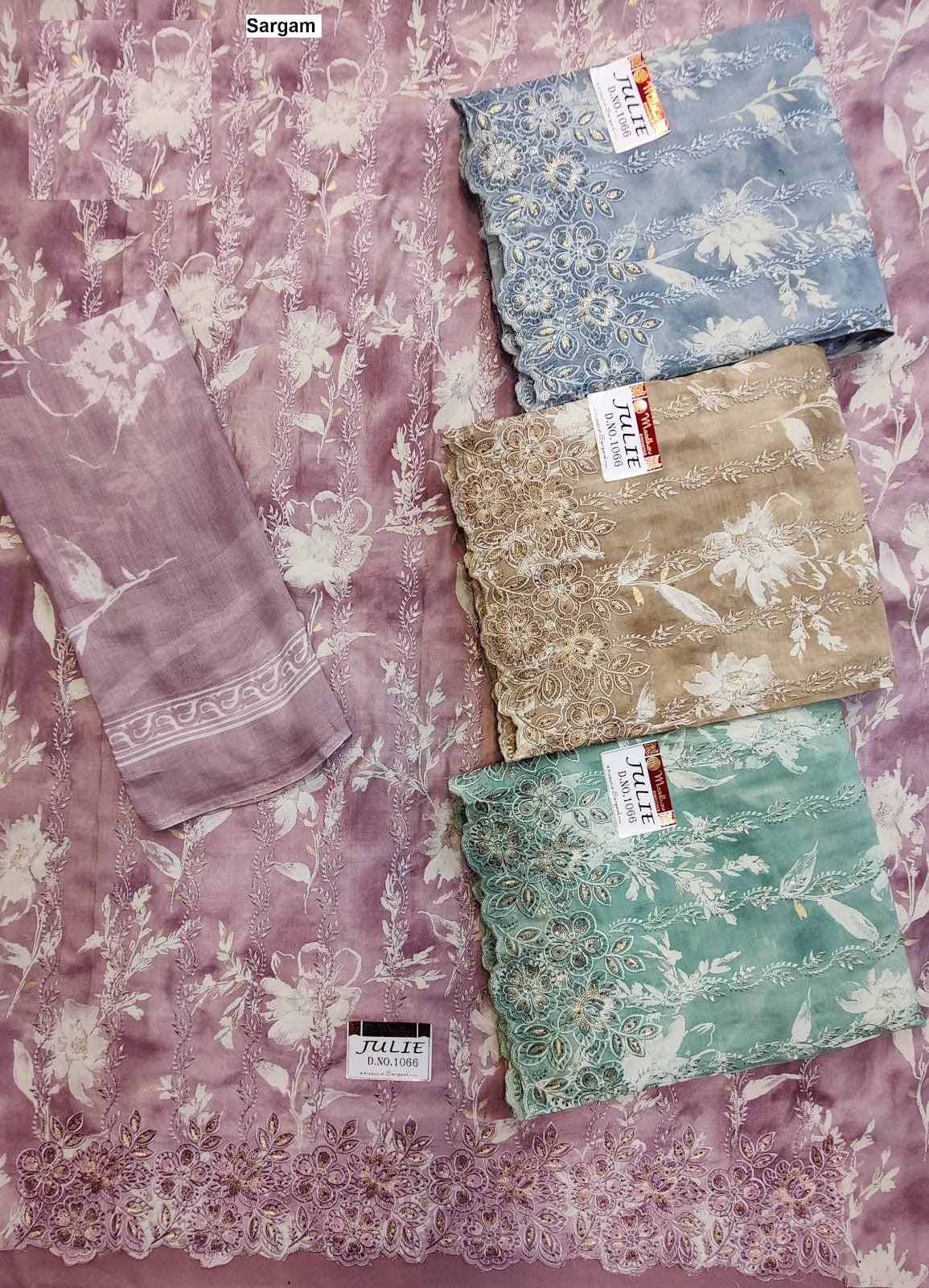 Julie Sargam Prints Muslin Salwar Suits Wholesaler India