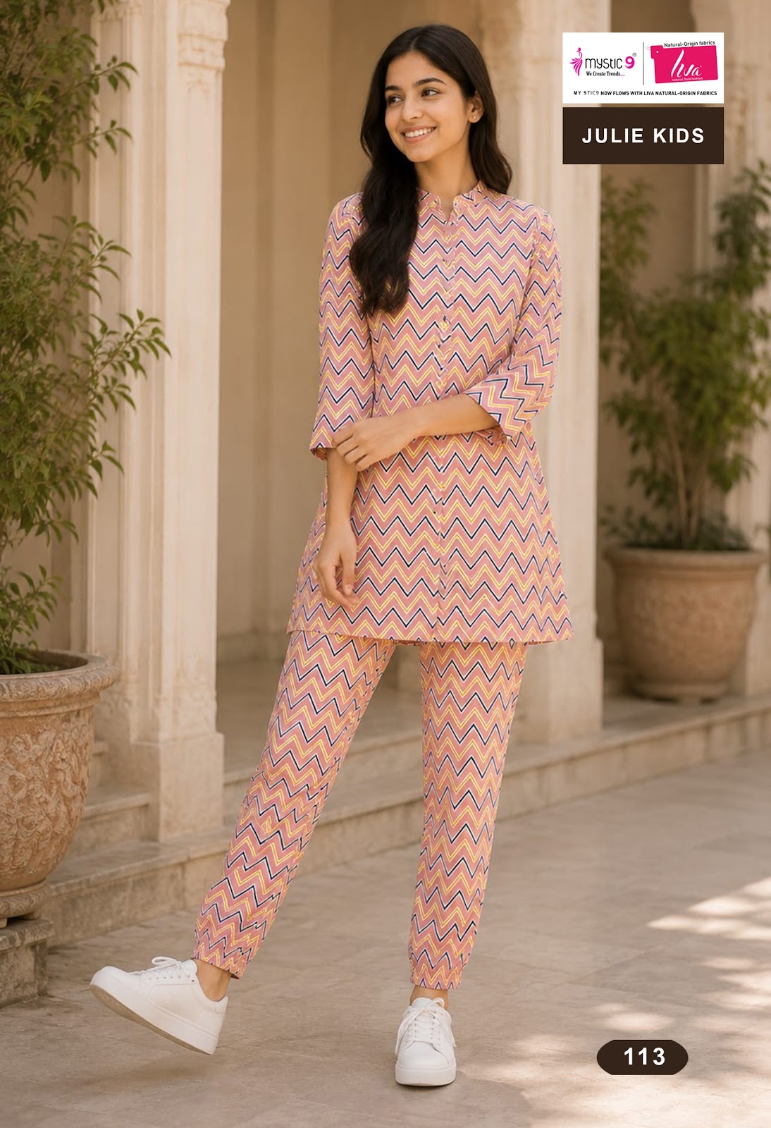 Julie Vol 1 Mystic 9 Viscose Girls Co Ord Set Wholesaler Gujarat