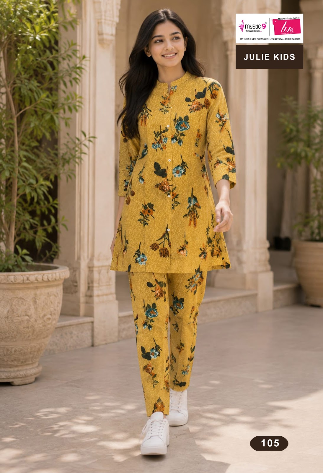 Julie Vol 1 Mystic 9 Viscose Girls Co Ord Set Wholesaler Gujarat