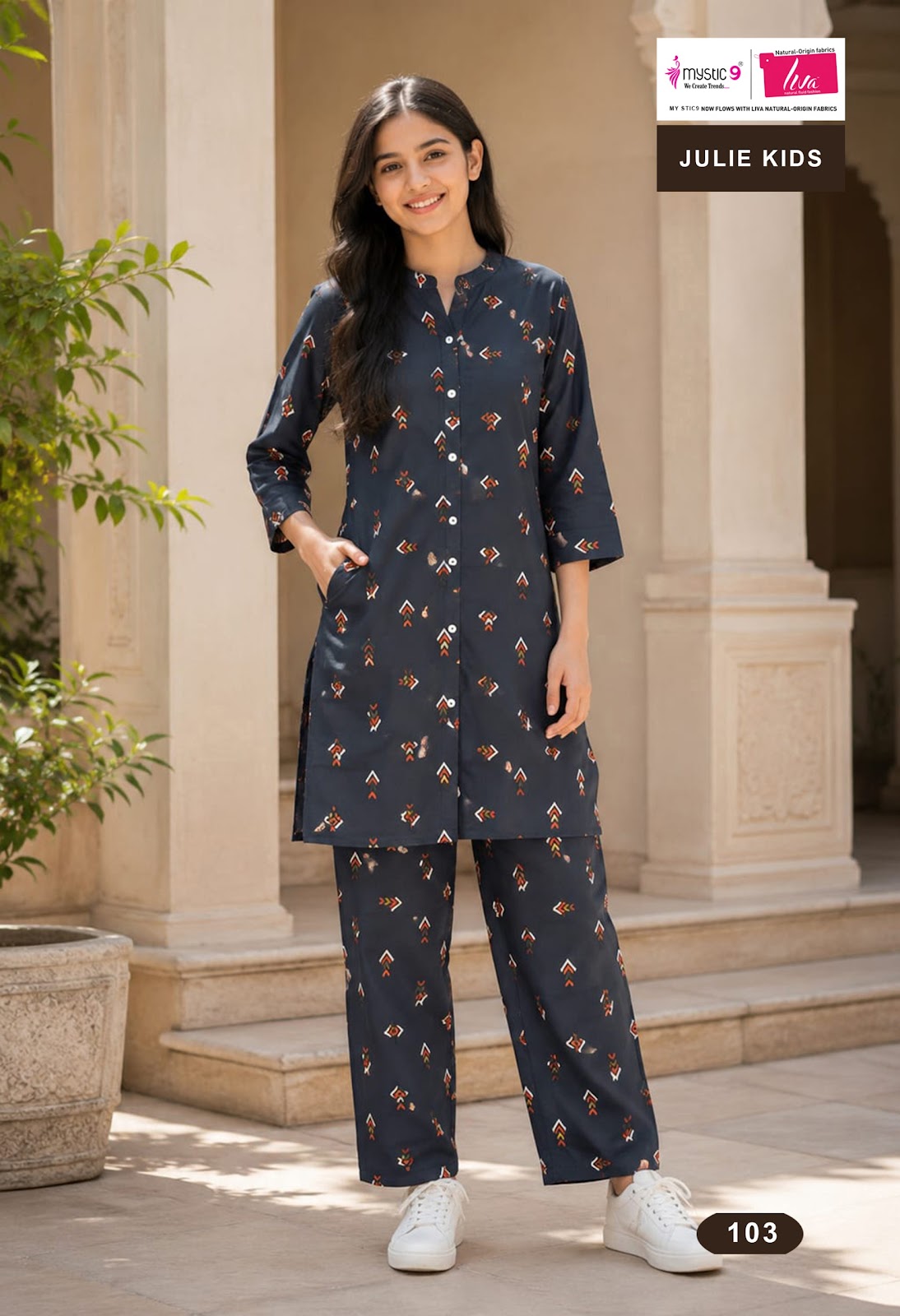 Julie Vol 1 Mystic 9 Viscose Girls Co Ord Set Wholesaler Gujarat