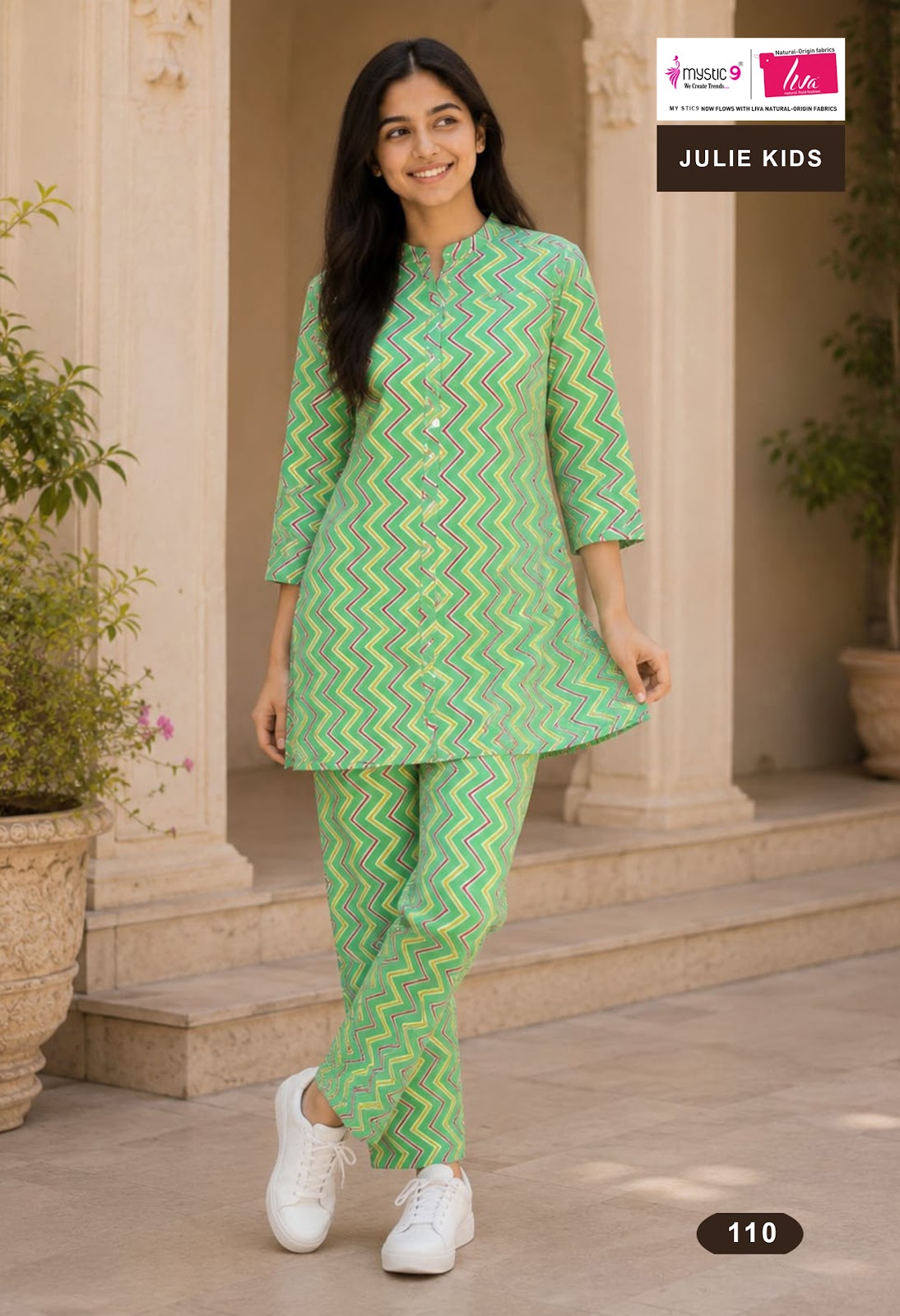 Julie Vol 1 Mystic 9 Viscose Girls Co Ord Set Wholesaler Gujarat
