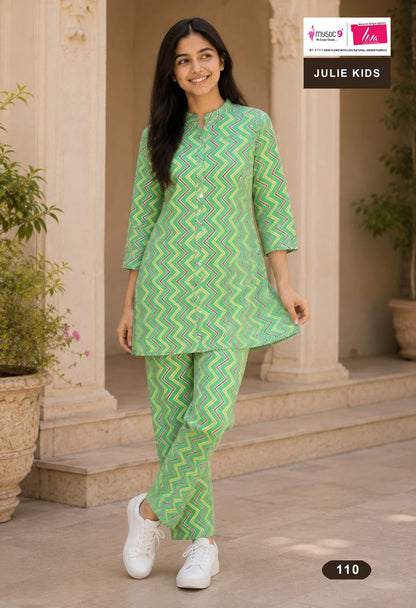 Julie Vol 1 Mystic 9 Viscose Girls Co Ord Set Wholesaler Gujarat