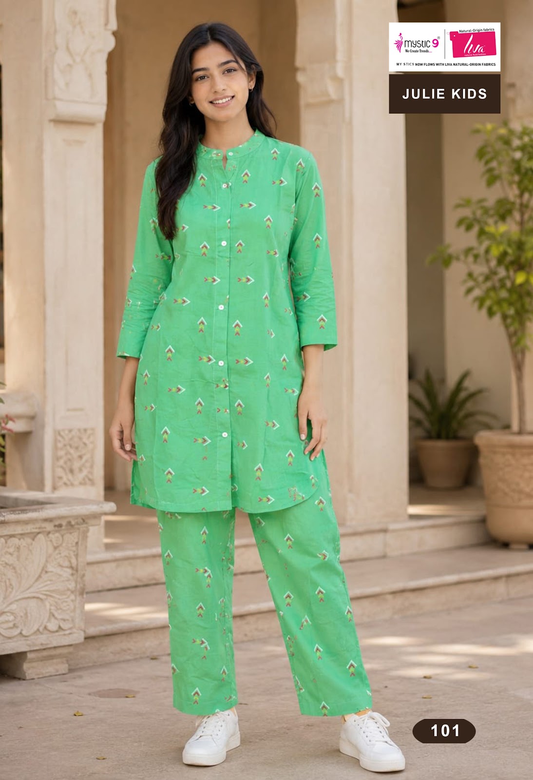 Julie Vol 1 Mystic 9 Viscose Girls Co Ord Set Wholesaler Gujarat