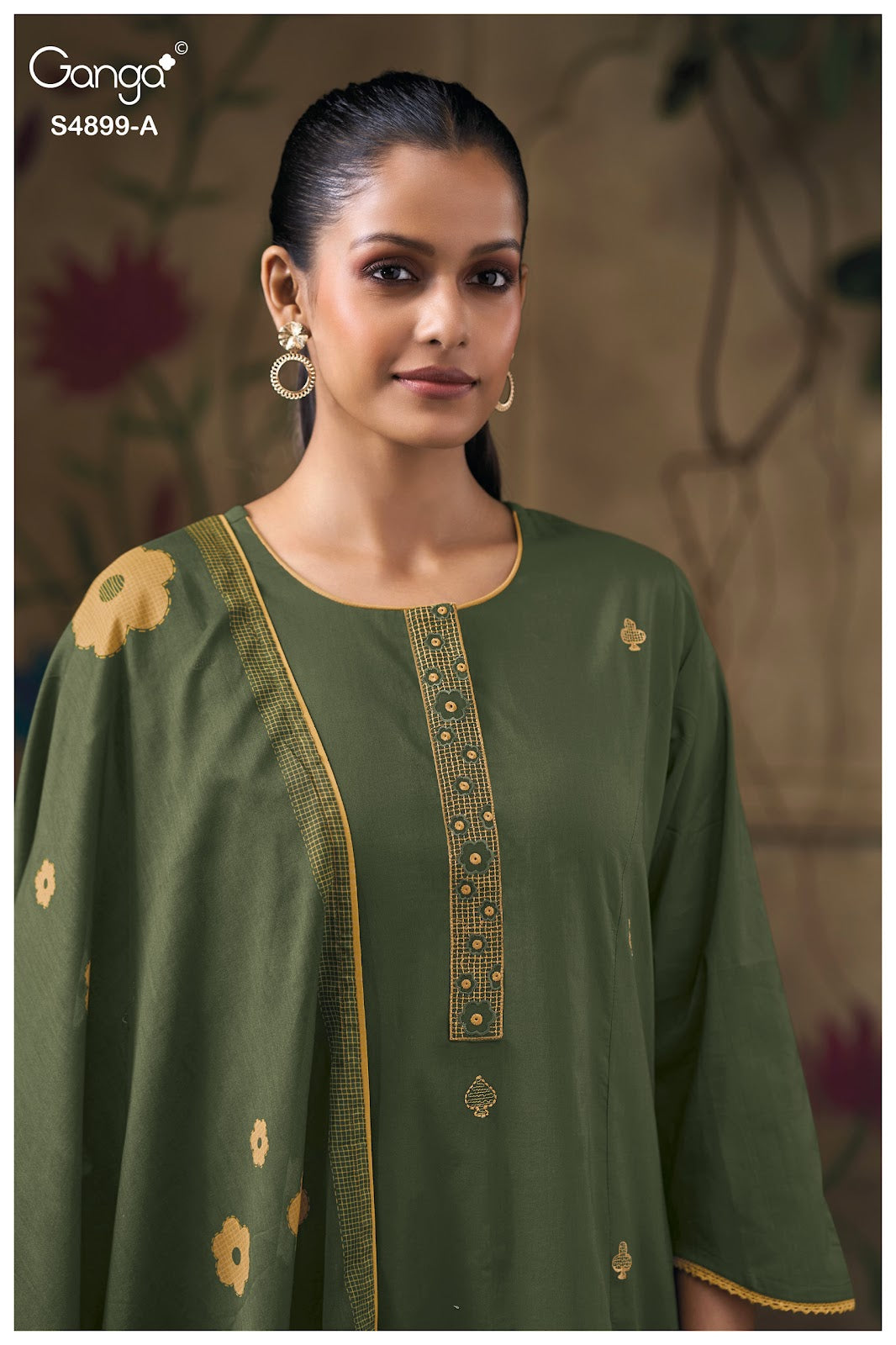Juliera S4899 Ganga Cotton Plazzo Style Suits Supplier Ahmedabad