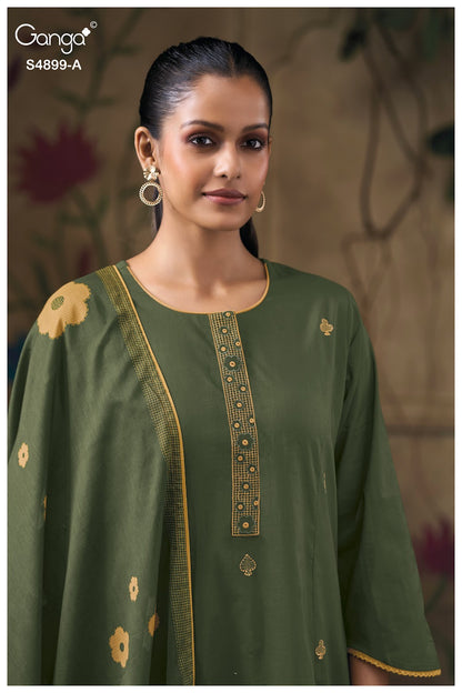 Juliera S4899 Ganga Cotton Plazzo Style Suits Supplier Ahmedabad