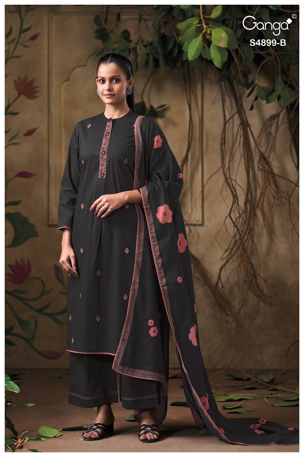 Juliera S4899 Ganga Cotton Plazzo Style Suits Supplier Ahmedabad