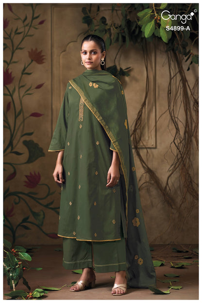 Juliera S4899 Ganga Cotton Plazzo Style Suits Supplier Ahmedabad