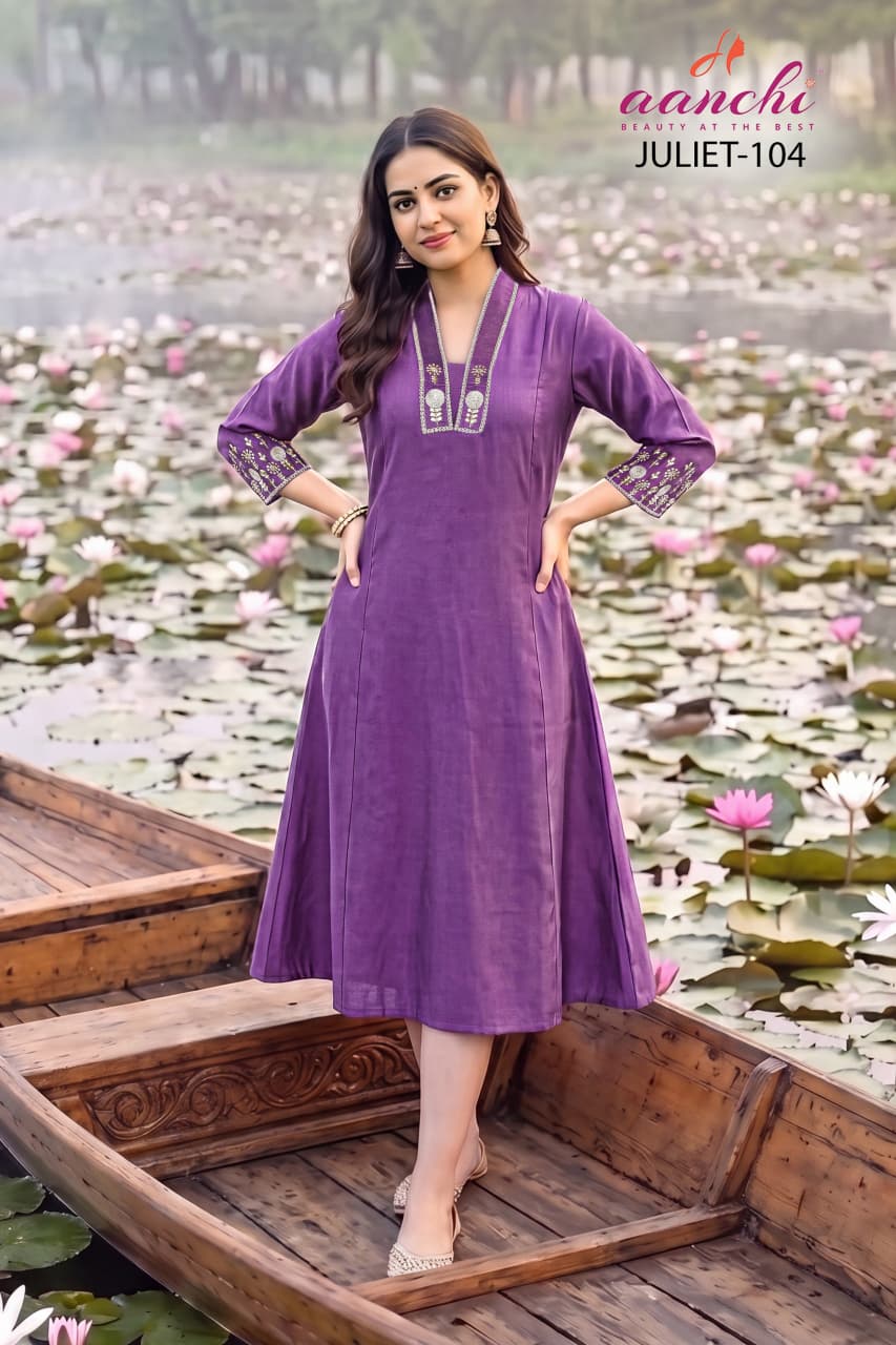 Juliet Aanchi A-Line Kurti Exporter Gujarat