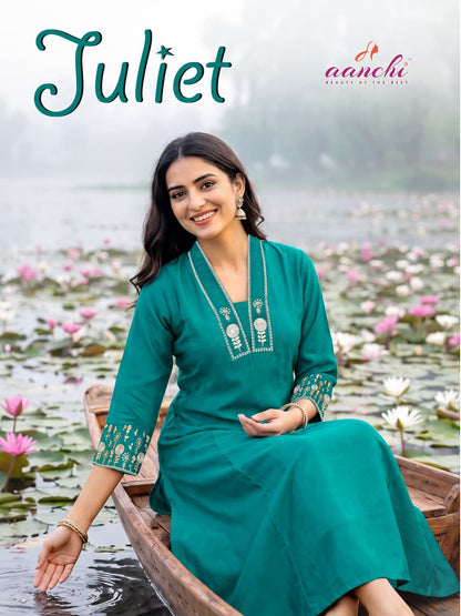 Juliet Aanchi A-Line Kurti Exporter Gujarat