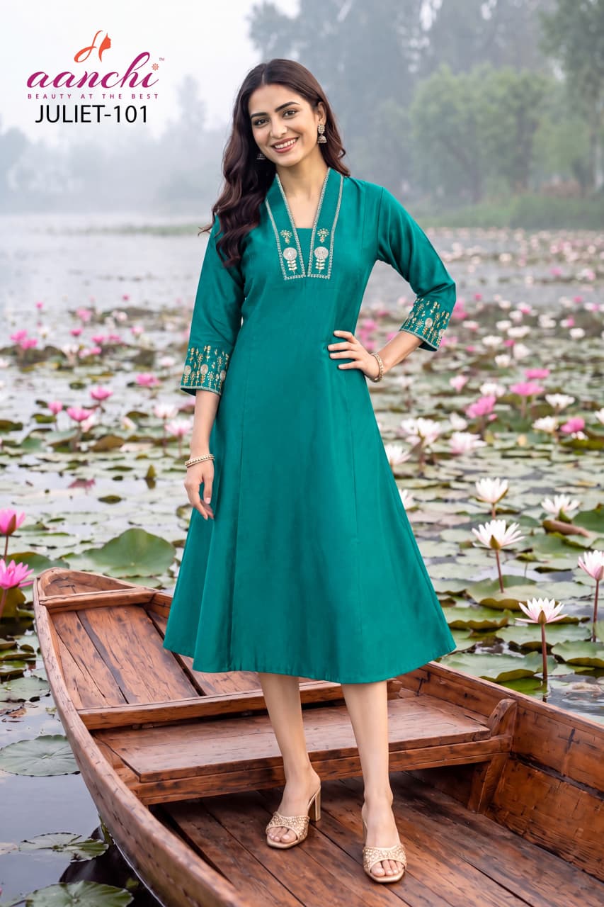 Juliet Aanchi A-Line Kurti Exporter Gujarat