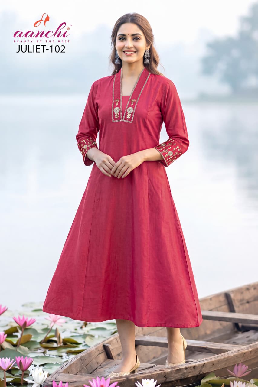 Juliet Aanchi A-Line Kurti Exporter Gujarat