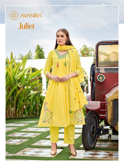 Juliet Avanira Mal Cotton Readymade Anarkali Suits Manufacturer