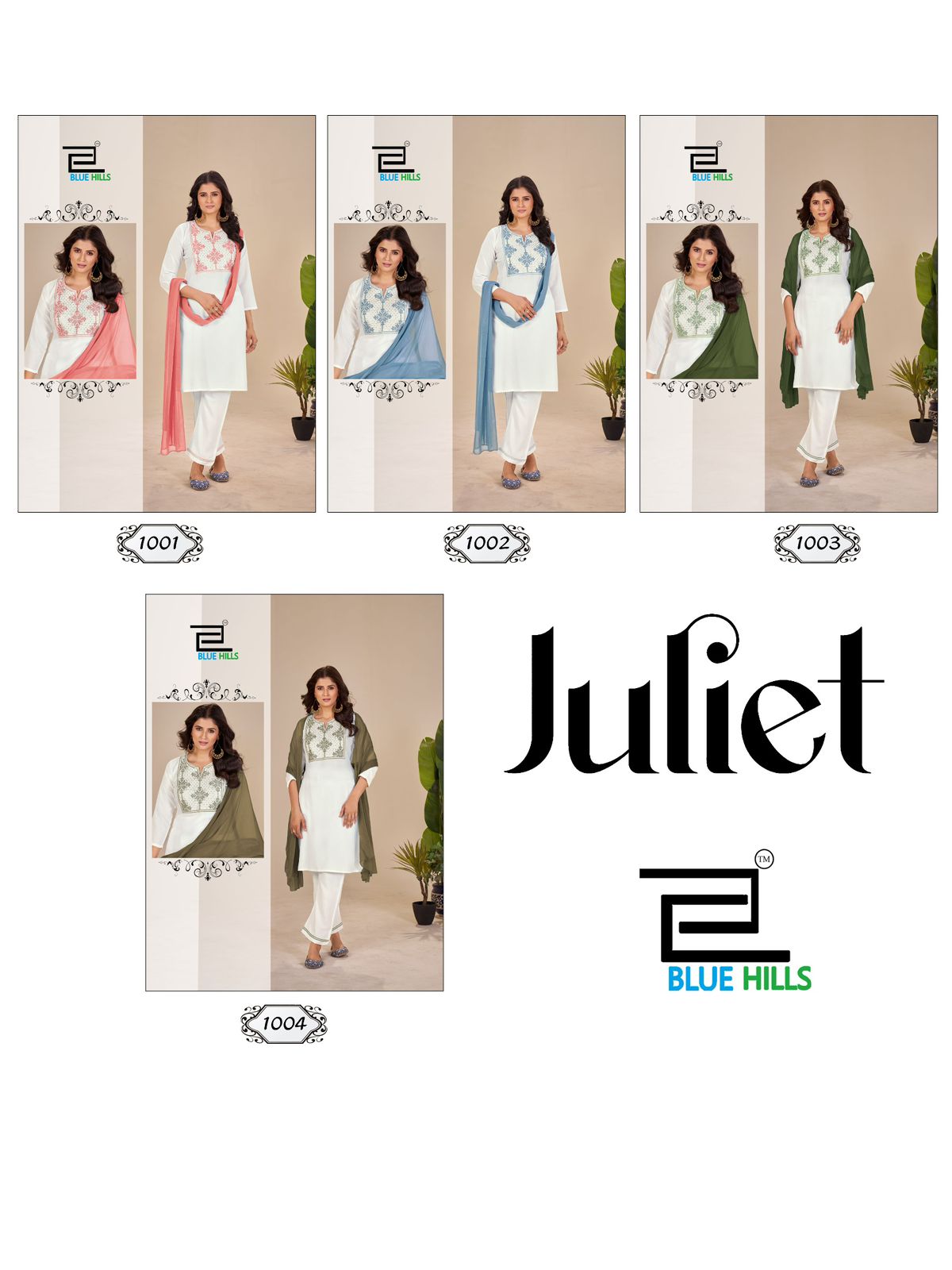 Juliet Blue Hills Rayon 14Kg Readymade Pant Style Suits Supplier Ahmedabad