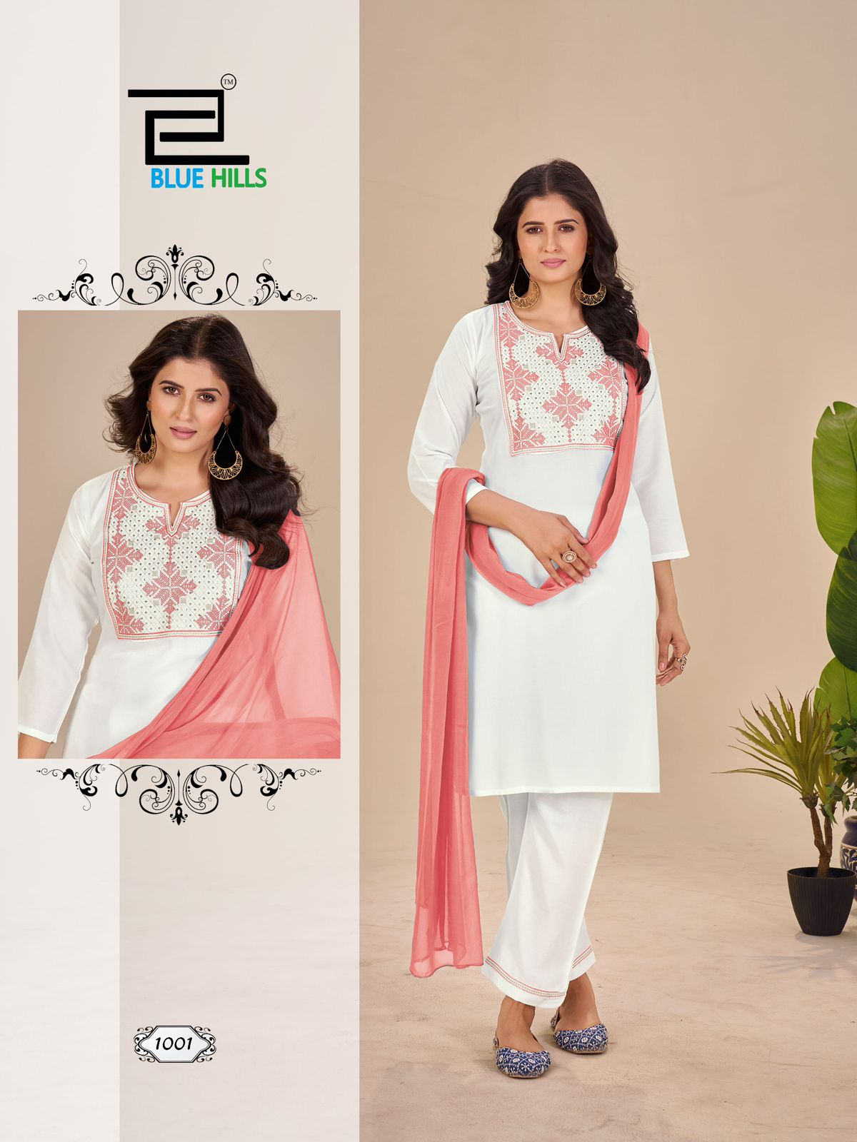 Juliet Blue Hills Rayon 14Kg Readymade Pant Style Suits Supplier Ahmedabad