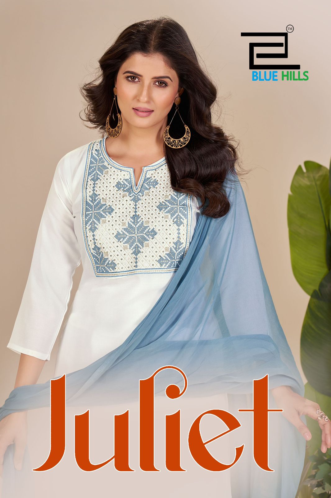 Juliet Blue Hills Rayon 14Kg Readymade Pant Style Suits Supplier Ahmedabad