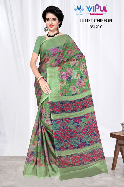 Juliet Chiffon 35420 Vipul Sarees Manufacturer