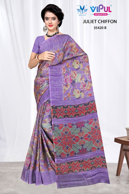 Juliet Chiffon 35420 Vipul Sarees Manufacturer