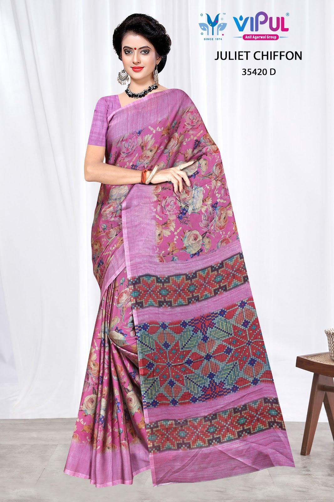 Juliet Chiffon 35420 Vipul Sarees Manufacturer
