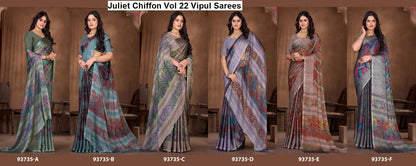Juliet Chiffon Vol 22 Vipul Sarees Manufacturer Gujarat