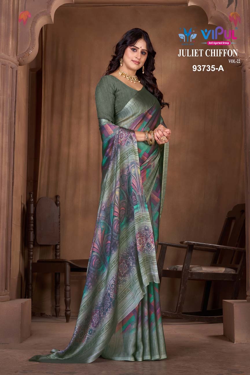 Juliet Chiffon Vol 22 Vipul Sarees Manufacturer Gujarat