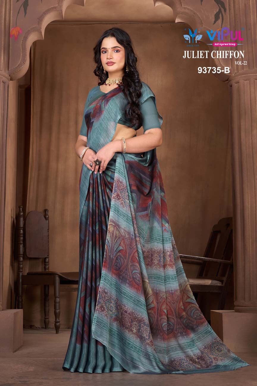 Juliet Chiffon Vol 22 Vipul Sarees Manufacturer Gujarat