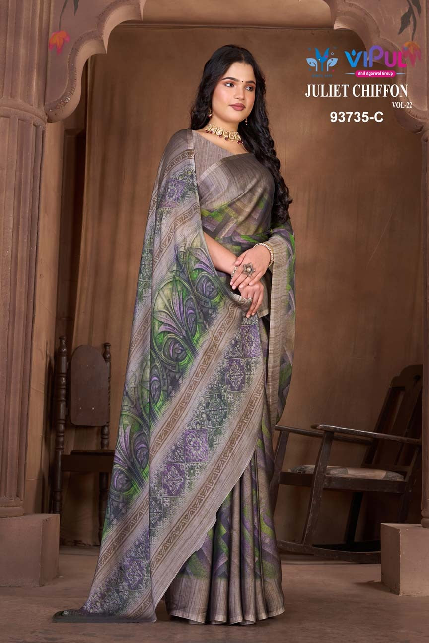 Juliet Chiffon Vol 22 Vipul Sarees Manufacturer Gujarat