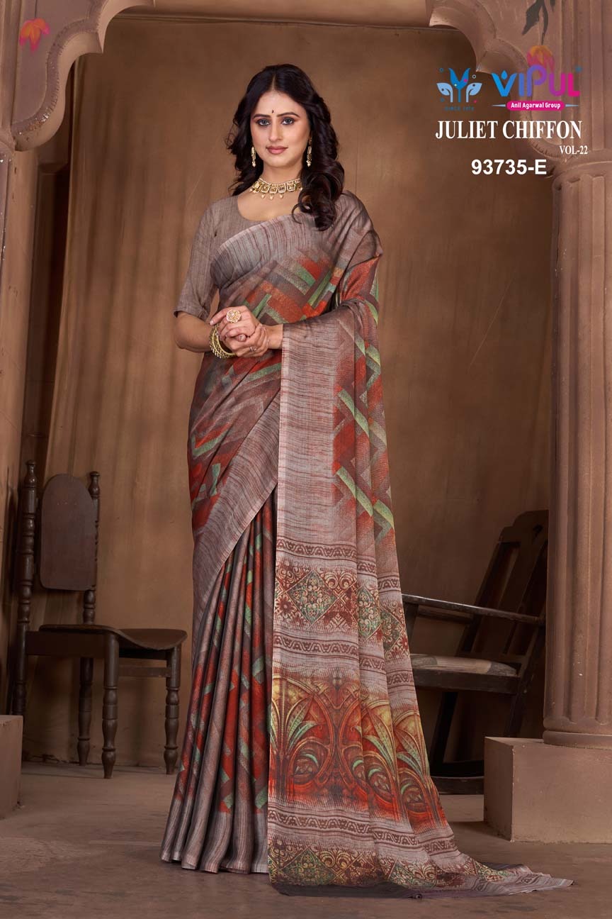 Juliet Chiffon Vol 22 Vipul Sarees Manufacturer Gujarat