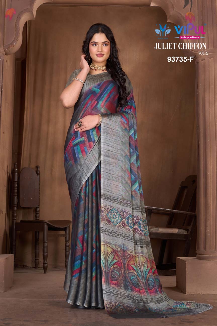 Juliet Chiffon Vol 22 Vipul Sarees Manufacturer Gujarat