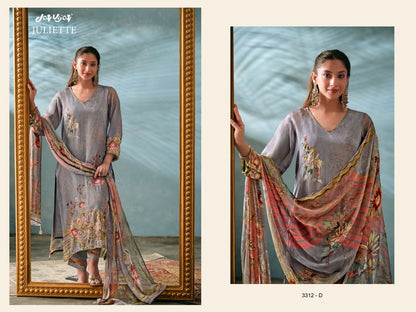 Juliette 3312 Jay Vijay Organza Pant Style Suits Wholesale Rate