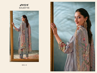 Juliette 3312 Jay Vijay Organza Pant Style Suits Wholesale Rate