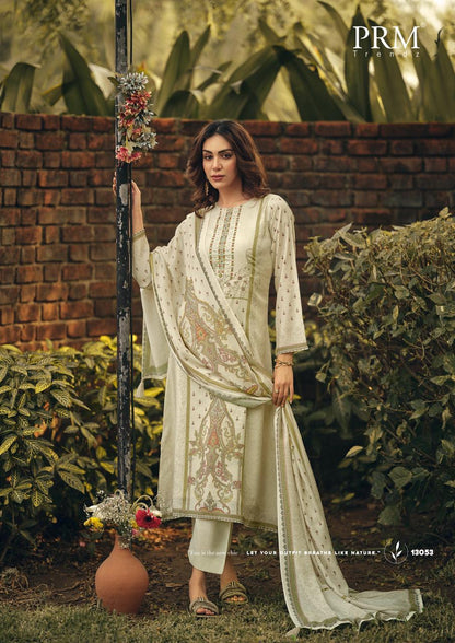 Juliette Prm Trendz Bemberg Muslin Pant Style Suits Manufacturer India