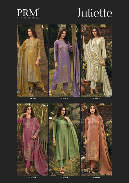 Juliette Prm Trendz Bemberg Muslin Pant Style Suits Manufacturer India