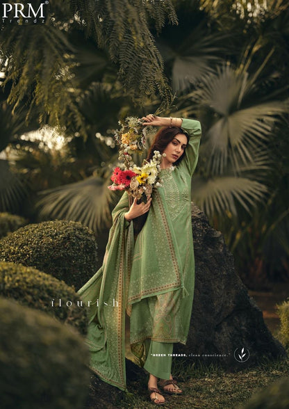 Juliette Prm Trendz Bemberg Muslin Pant Style Suits Manufacturer India