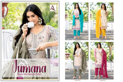 Jumana Alok Viscose Reyon Karachi Salwar Suits Wholesaler India