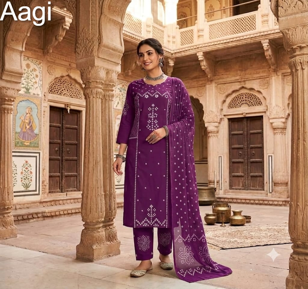 Jumbo Alert Aagi Dhabu Cotton Readymade Pant Style Suits Wholesale Price