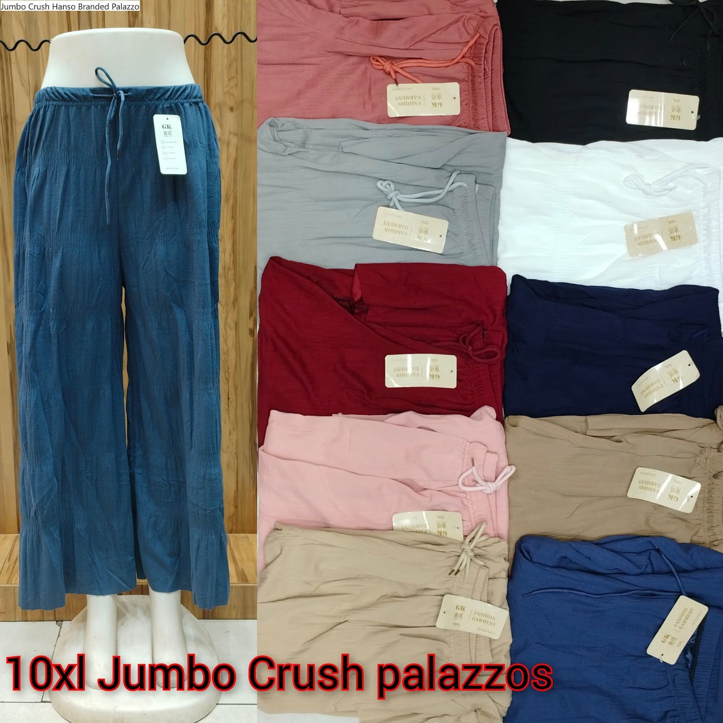 Jumbo Crush Hanso Branded Palazzo Supplier India