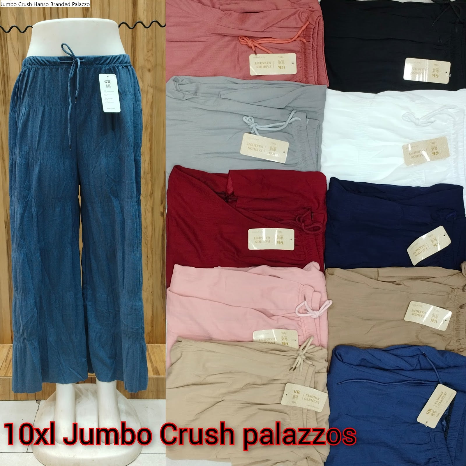 Jumbo Crush Hanso Branded Palazzo Supplier India