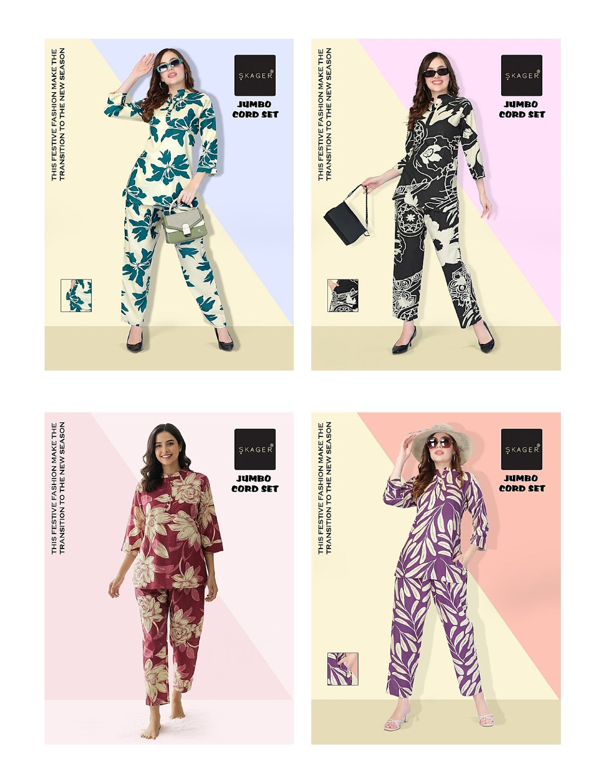 Jumbo Size 1310 Skager Rayon 17Kg Co Ord Set Manufacturer Gujarat