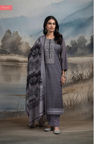 Junafa Naariti Mul Chanderi Pant Style Suits Manufacturer India