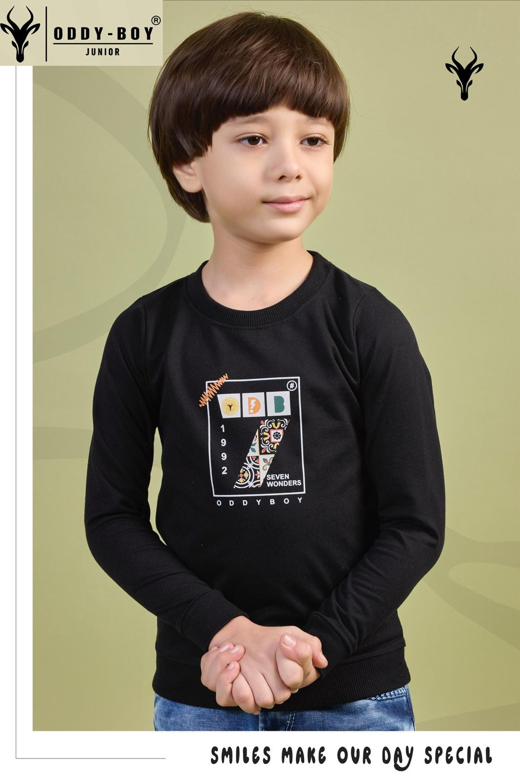 Junior Obj 166-A 166-B Oddy Boy Lycra Looper Boys Tshirt Wholesale Price