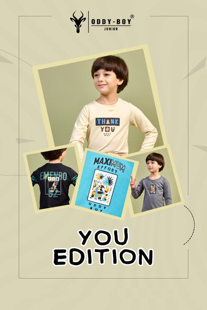Junior Obj 166-A 166-B Oddy Boy Lycra Looper Boys Tshirt Wholesale Price