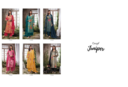 Juniper Ganga Italian Velvet Plazzo Style Suits Wholesale Rate