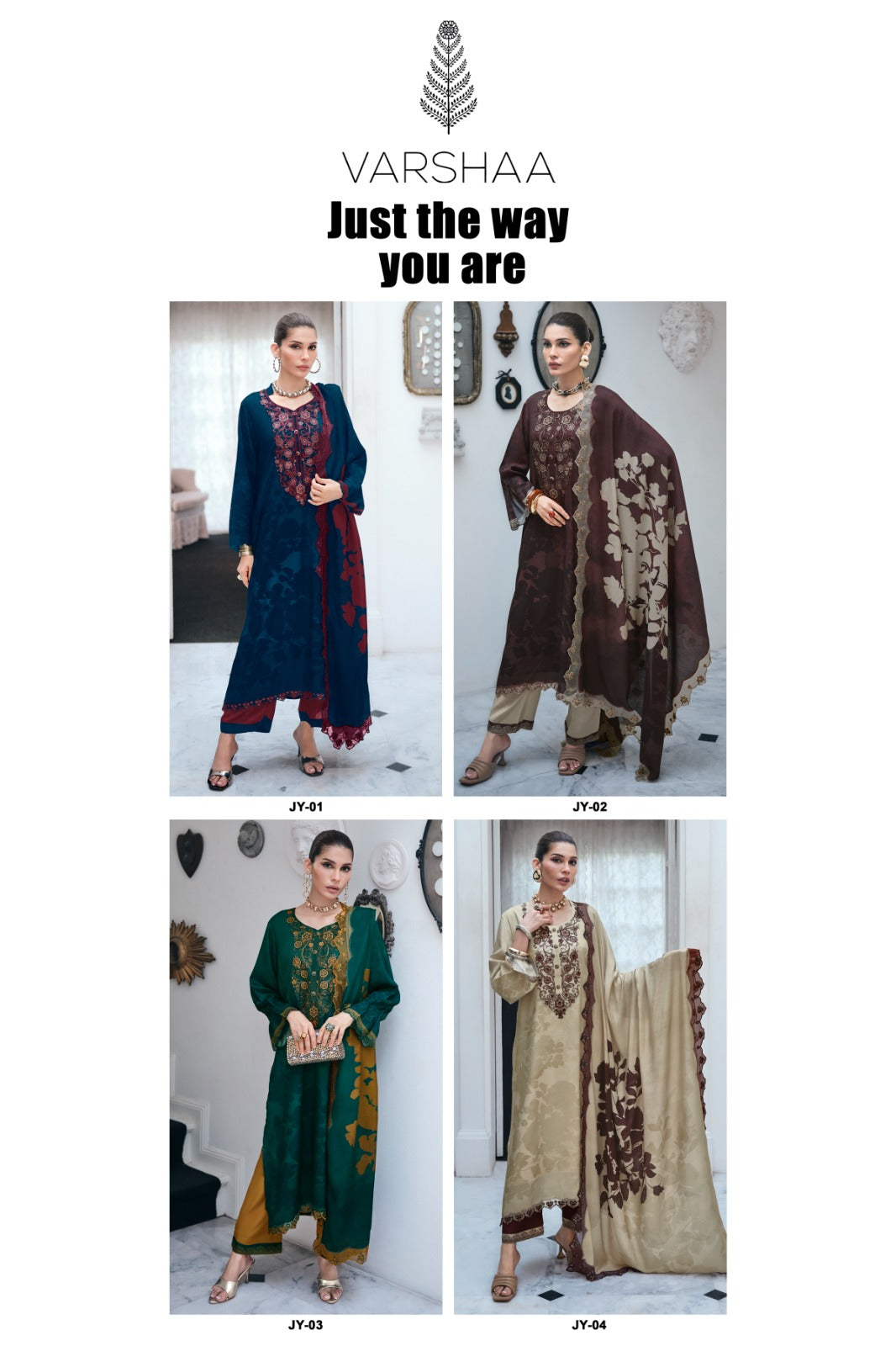 Just The Way You Are Varshaa Viscose Pashmina Suits Wholesaler Gujarat