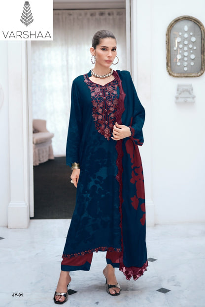 Just The Way You Are Varshaa Viscose Pashmina Suits Wholesaler Gujarat