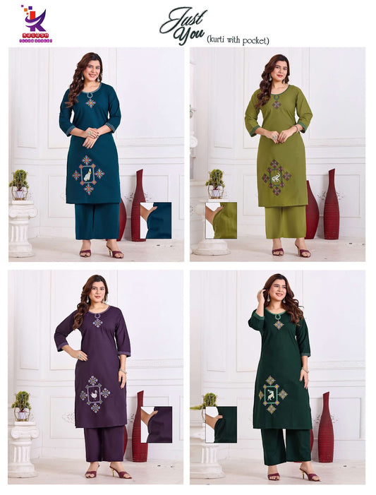 Just You Mlm Kalash Lifestyle Dhabu Cotton Co Ord Set Wholesaler India