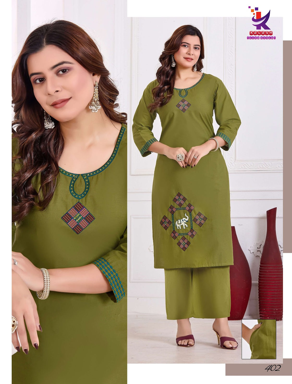 Just You Mlm Kalash Lifestyle Dhabu Cotton Co Ord Set Wholesaler India